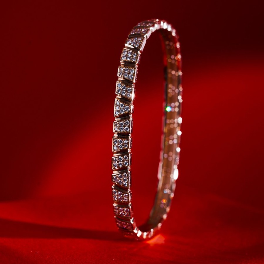 Bracelets Loyal.e Paris | Bangle Bracelet Ride & Love Pave - 18K Loyal.E Paris