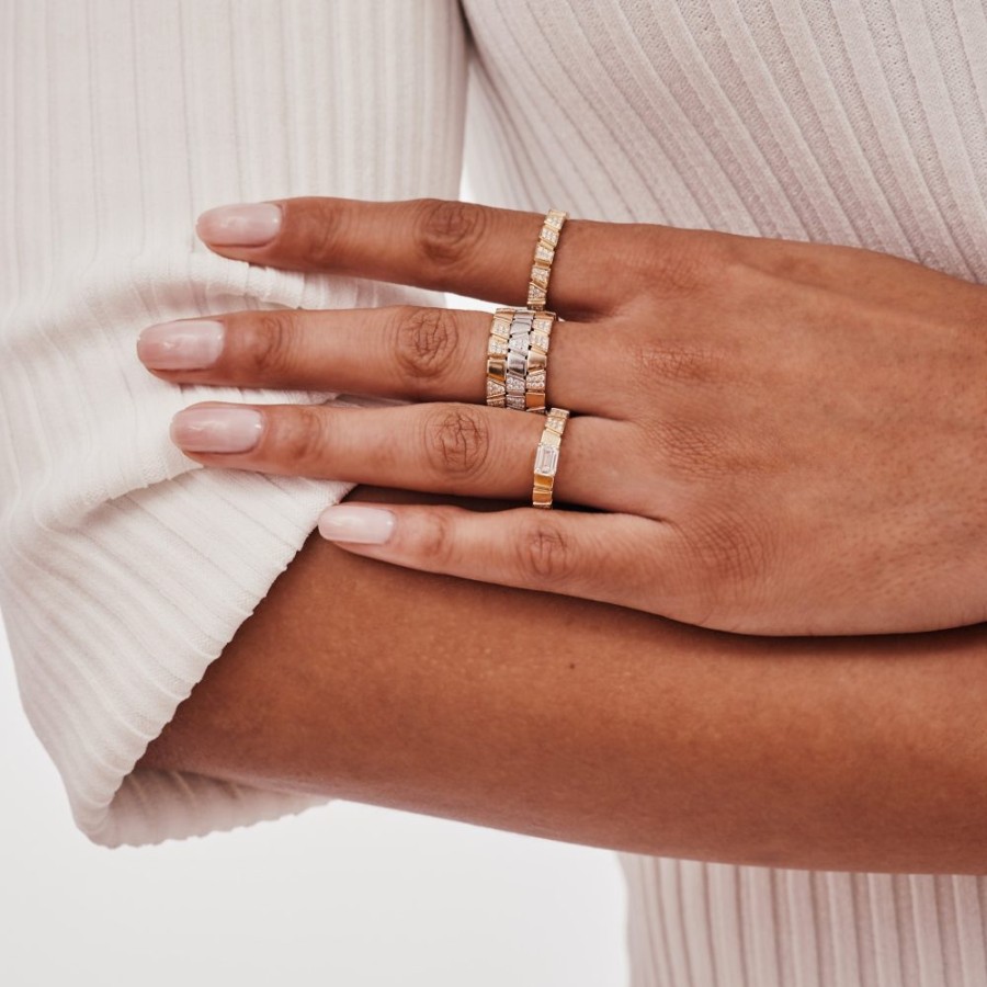 Rings Loyal.e Paris | Ring Ride & Love Semi-Pavee - 18K Loyal.E Paris