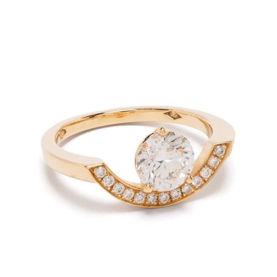 Rings Loyal.e Paris | Ring Intrepide Grand Arc 1Ct Pavee - 18K Loyal.E Paris