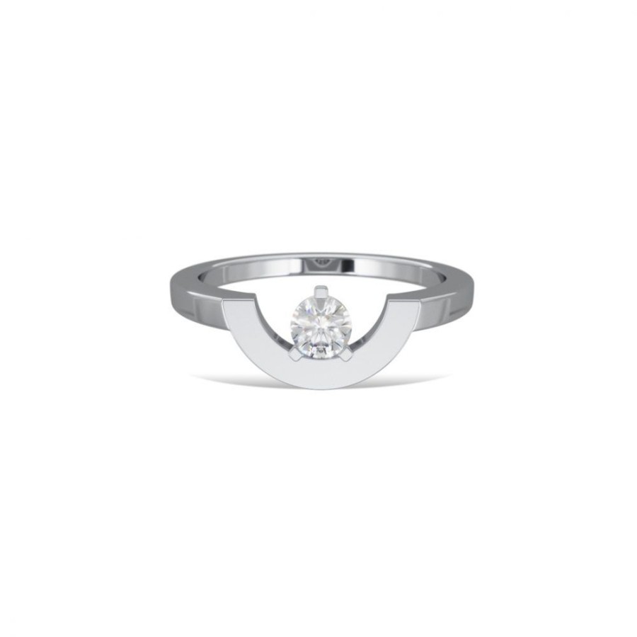 Rings Loyal.e Paris | Ring Intrepide Petit Arc 0.25Ct - 18K Loyal.E Paris