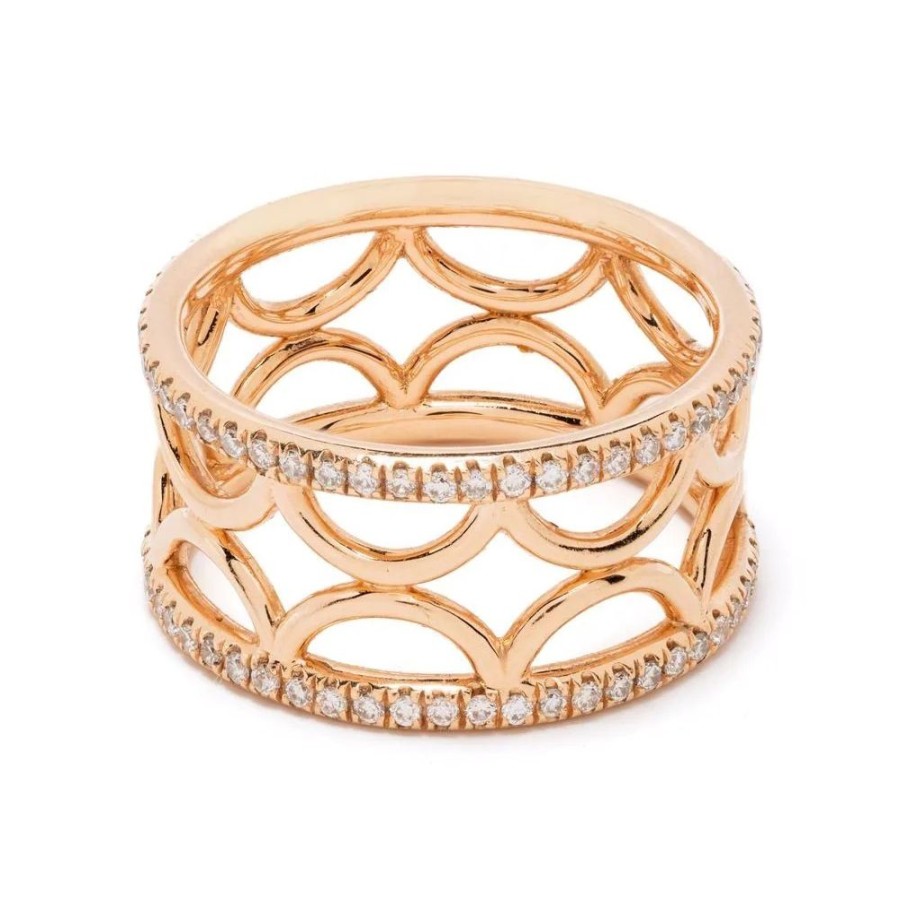 Rings Loyal.e Paris | Ring Band Perpetuel.Le Semi-Pavee - 18K Loyal.E Paris