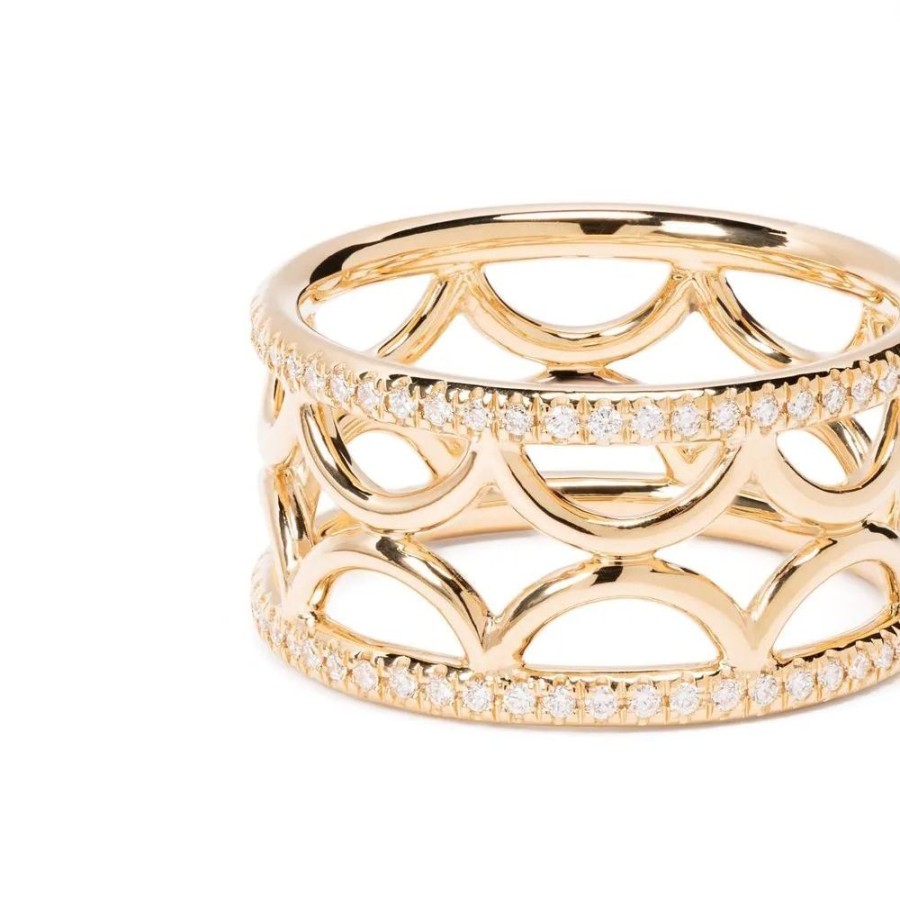 Rings Loyal.e Paris | Ring Band Perpetuel.Le Semi-Pavee - 18K Loyal.E Paris