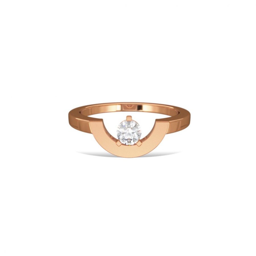 Rings Loyal.e Paris | Ring Intrepide Petit Arc 0.25Ct - 18K Loyal.E Paris