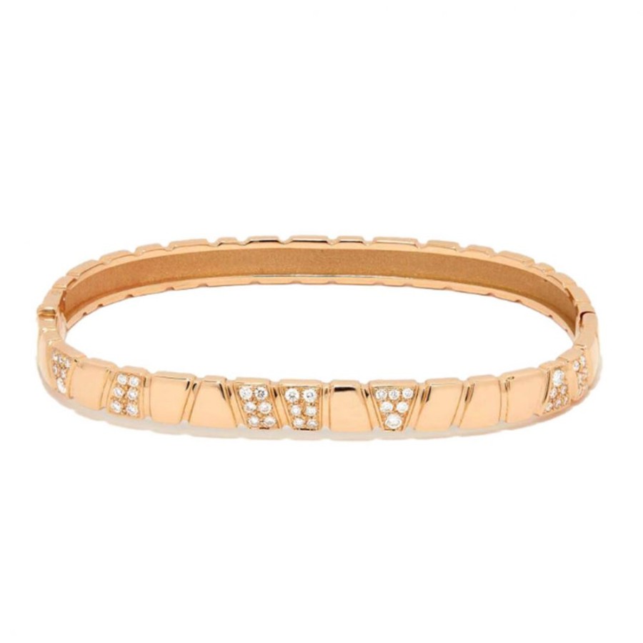 Bracelets Loyal.e Paris | Bangle Bracelet Ride & Love Semi-Pave - 18K Loyal.E Paris